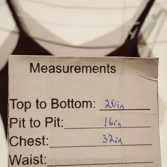 Lululemon Align Chocolate Brown Waist-Length Cami Tank Top Light Support Sz S - Picture 6 of 7